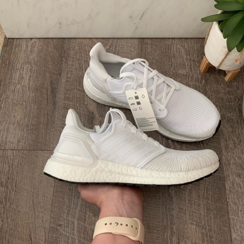 adidas UltraBOOST 20 Triple White - Picture 7 of 8